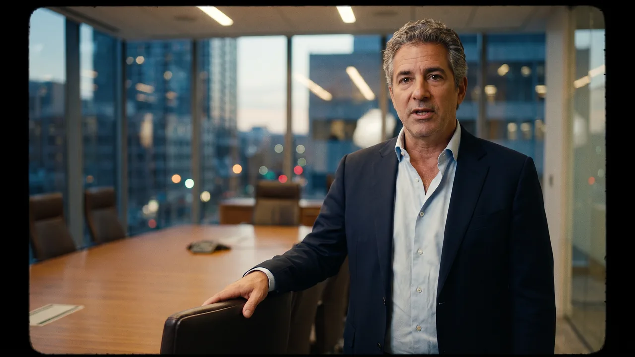 A lawyer in a glass-walled conference room, speaking plainly to the camera.